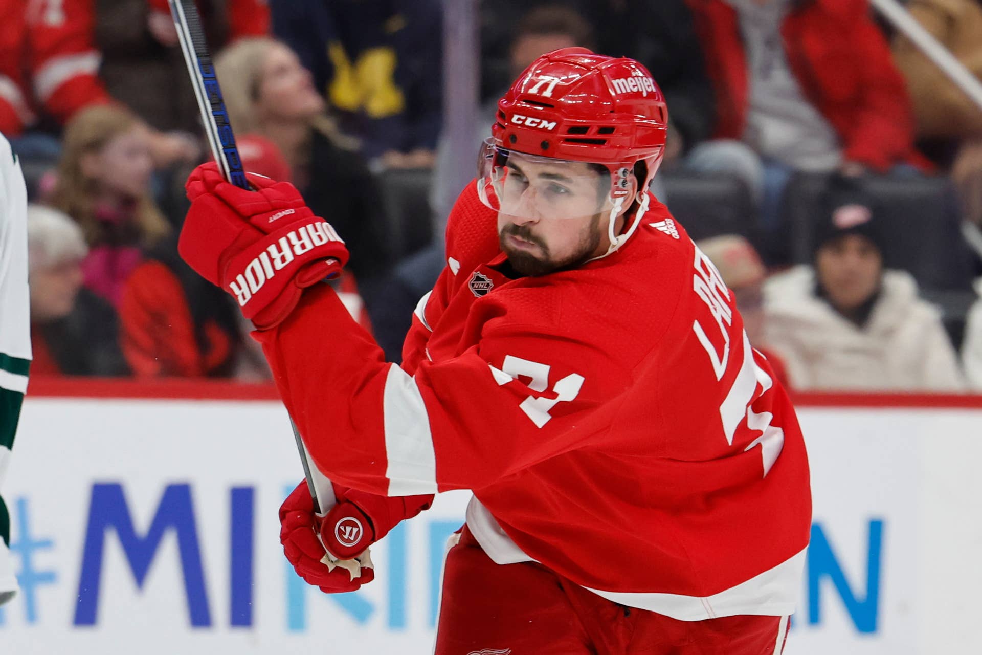 Wild trade target Dylan Larkin stripped of Red Wings captaincy, will ...